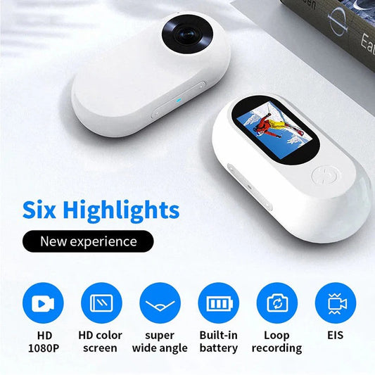 Mini-Motion View Portable Clip-On Body Display Camera (Full HD 1080P)