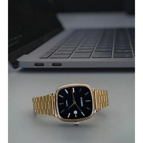 Apex Sleek Square Dial Men's Steel Watch