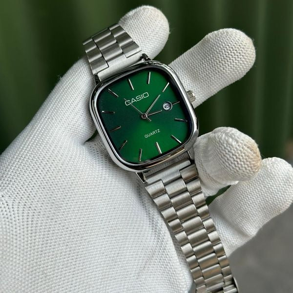 Apex Sleek Square Dial Men's Steel Watch